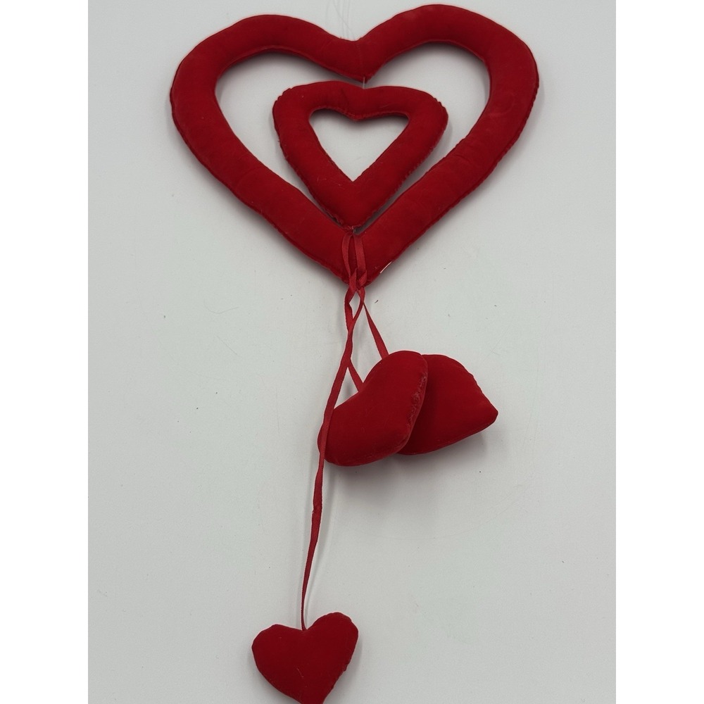Vintage Heart Within Heart Spinning Hanger Valentine Decoration